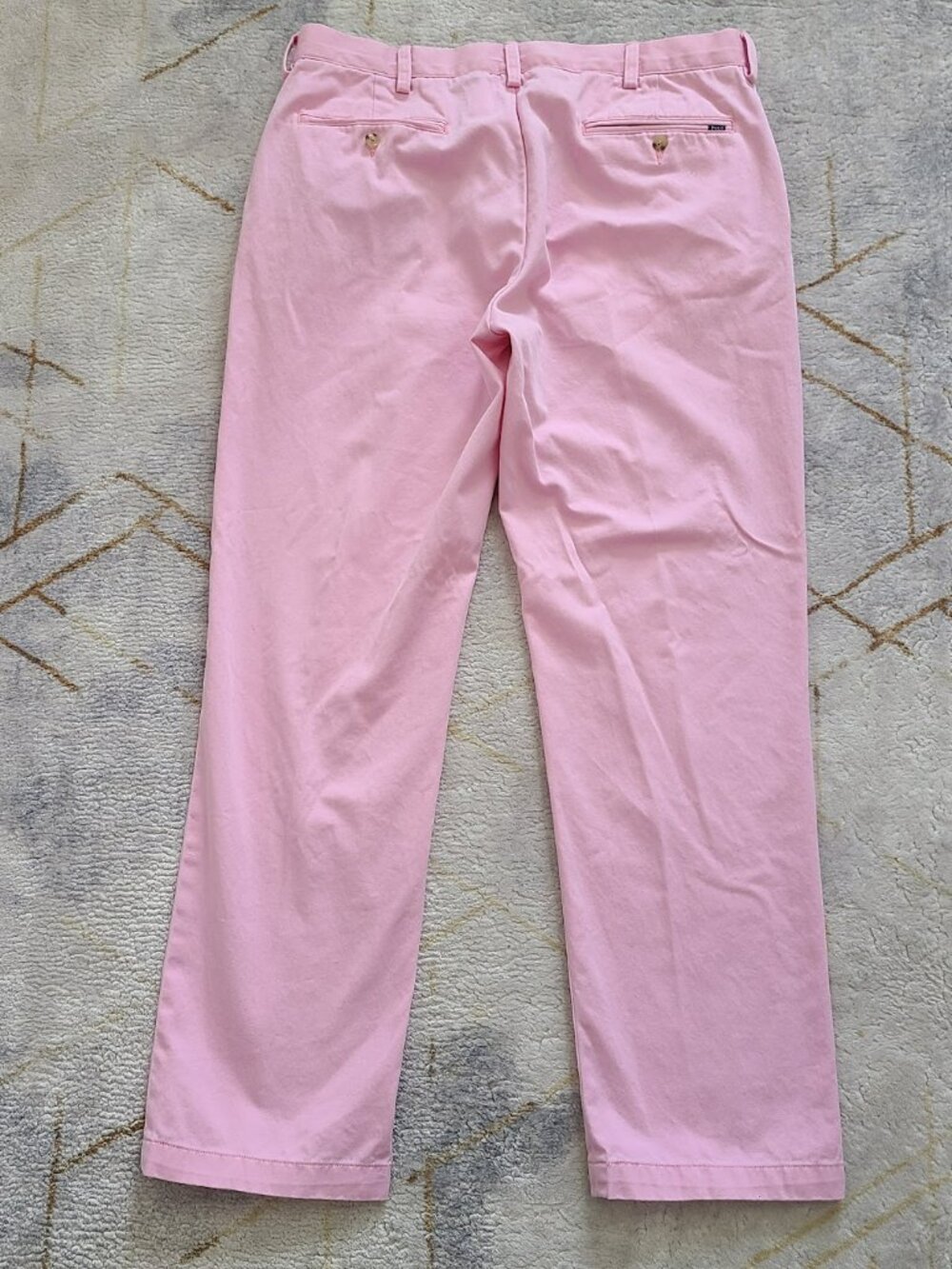 Ralph Lauren Polo Pink Chino Pants Mens 36x31 Classic Fit Cotton Preppy Golf
